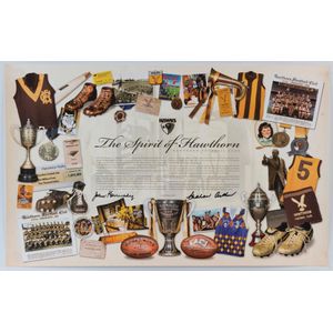 Hawthorn: Posters/Souvenirs selection with c.2007 'The spirit…