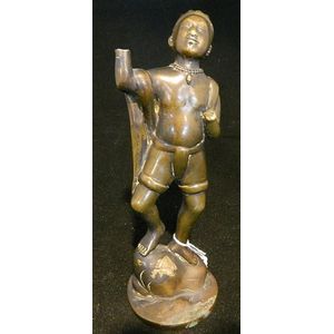 Burmese Bronze Standing Figure - Bronze - Oriental