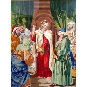 Elizabeth Frazer, Christ in the Temple, 1866, petite pointe…