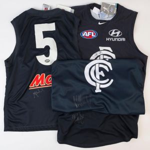 Carlton: 2013-14 era guernseys (4) comprising Bryce Gibbs (no 4,…