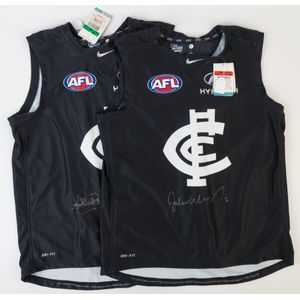 Carlton: 150th Anniversary limited edition guernseys (2, L &…