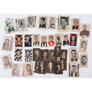 Cigarette & trade cards: mostly 1930s era sports related with…