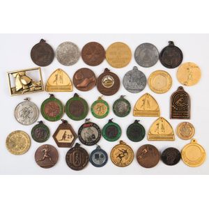 Sporting medallions: 1970s-80s era accumulation with many…
