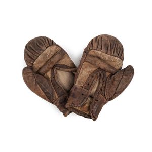 Anciens Gants De Boxe Allemands DEHA Datés 1937 - Paire Vintage Collection