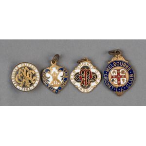 Melbourne Cricket Club, membership fobs for 1901-02 (undated),…