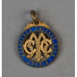 Melbourne Cricket Club: 1903-04 membership fob (#335) made by…