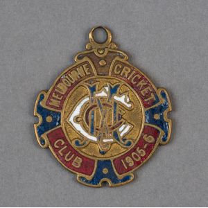 Melbourne Cricket Club: 1905-6 membership fob (#4543) made by…