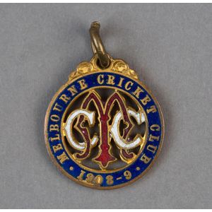 Melbourne Cricket Club: 1908-9 membership fob (#3359) made by…