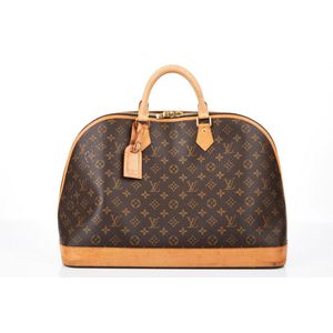 Louis Vuitton Monogram Alma Voyage Gm Travel Xl Brown Travel Bag