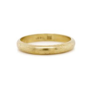 Vintage 333 Yellow Gold Wedding Band with Inscription - Rings - Jewellery