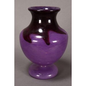 Charles Schneider glass vase, c.1920, with waisted neck and&hellip;