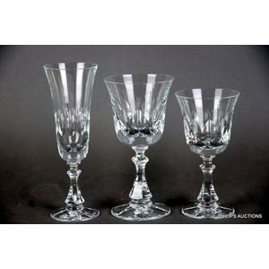 A collection of Cristal De Sevres stemware in three sizes, 20th&hellip;