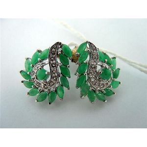 antique and vintage emerald earrings, gold and silver - price guide and ...