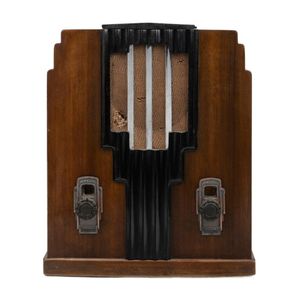 Airzone vintage Art Deco walnut veneered mantle radio with&hellip;