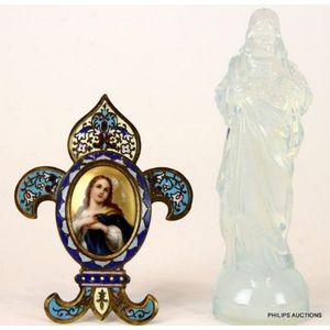 Two French religious items, late 19th and mid 20th century…