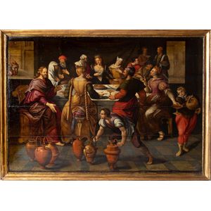 North Italian school, early 17th century, the wedding at Cana,…