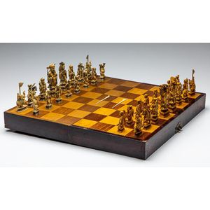 Wood Chess Set Raised Board Solid Walnut and White Oak -  Canada in  2023