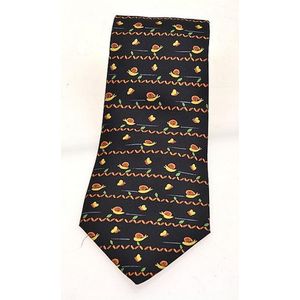 A silk tie by Hermes, styled with snails and butterflies on a&hellip;