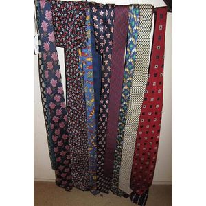 Various Designer silk ties includes Chanel Gucci, Loewe, Hermes,&hellip;