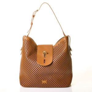 A Furla mesh shoulder bag. Made in Italy. Exterior features&hellip;