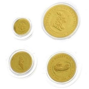 1986 Australian nugget proof gold coin set; 4 coin set composed…