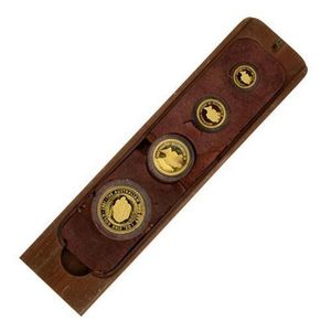 1987 Australian nugget proof gold coin set; 4 coin set composed…
