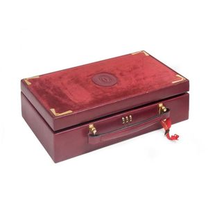 A Le Must de Cartier jewel box, burgundy suede, velvet and…