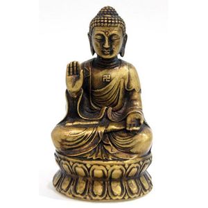 Miniature Swastika Buddha from 19th Century China - Zother - Oriental