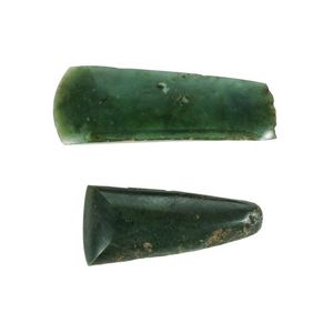 Two various Maori Hei-tiki. Old nephrite tiki, with broken top.…