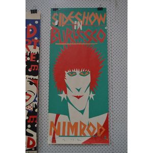 Martin Sharp, Sideshow in Burlesso, approx 107 cm x 46 cm