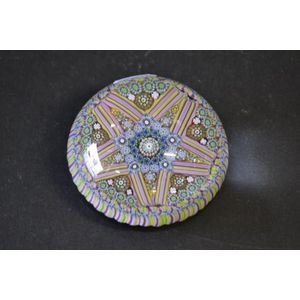 Perthshire magnum patterned millefiori paperweight (box and…
