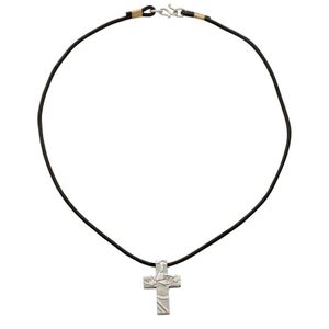 A gentleman's platinum cross pendant, Jeanine Payer, designed…