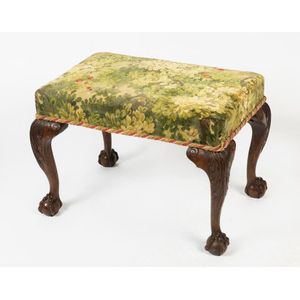 Sold at Auction: Vintage square foot stool, approx 26cm H x 31cm W