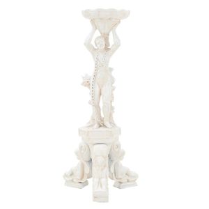 A carved and painted blackamoor stand, first half 20th century,…