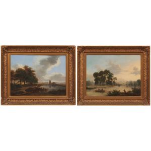 Attributed to Edward Williams (1781 - 1855), a pair: 'A view…