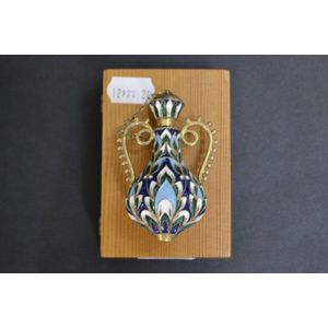 Silver Russian Faberge style scent bottle (with Certificate of…