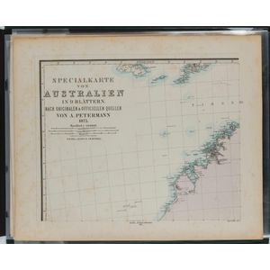 August Petermann, 'Specialkarte von Australien in 9 Blattern.…