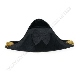 A Victorian Royal Navy bicorn hat in original tin case, with&hellip;