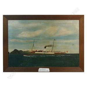 NZ colonial artist unknown, 'S.S. Ngapuhi', oil on canvas,…