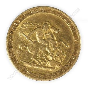 An 1820 full gold sovereign, (early King), the first year with…
