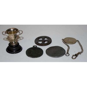 Sterling silver miniature trophy hallmarked Sheffield 1924 4 cm…