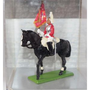 Britains Soldiers 8103 Lifeguard Standard Bearer Mounted C:1990…