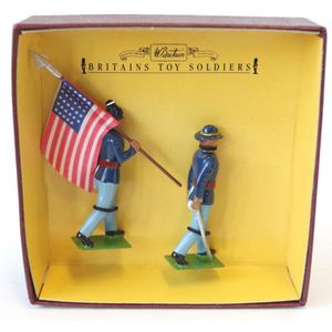 Britains Soldiers 8880 Union Infantry Officer and Flagbearer…