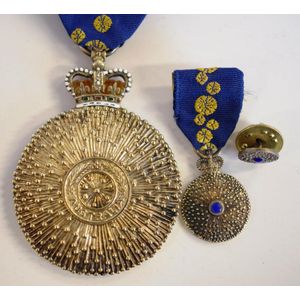 Medal of the Order of Australia with miniature and lapel badge.…