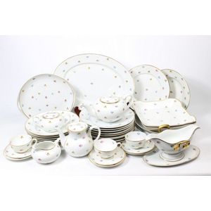 Rosenthal dinner service with gilt trim and floral motif…