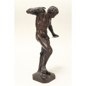 Good 19th century bronze figure, after the dancing faun by…
