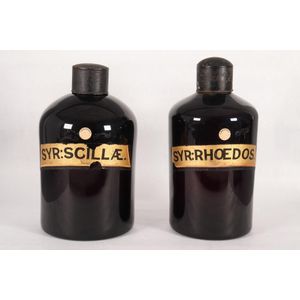 Pair of large 19th century apothecary bottles, of handsome…