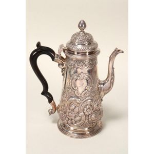 Antique sterling silver coffee pots 