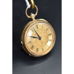 ladies gold fob watch