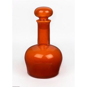 Sold at Auction: Sea Glasbruk Kosta Sweden Vase, Orange